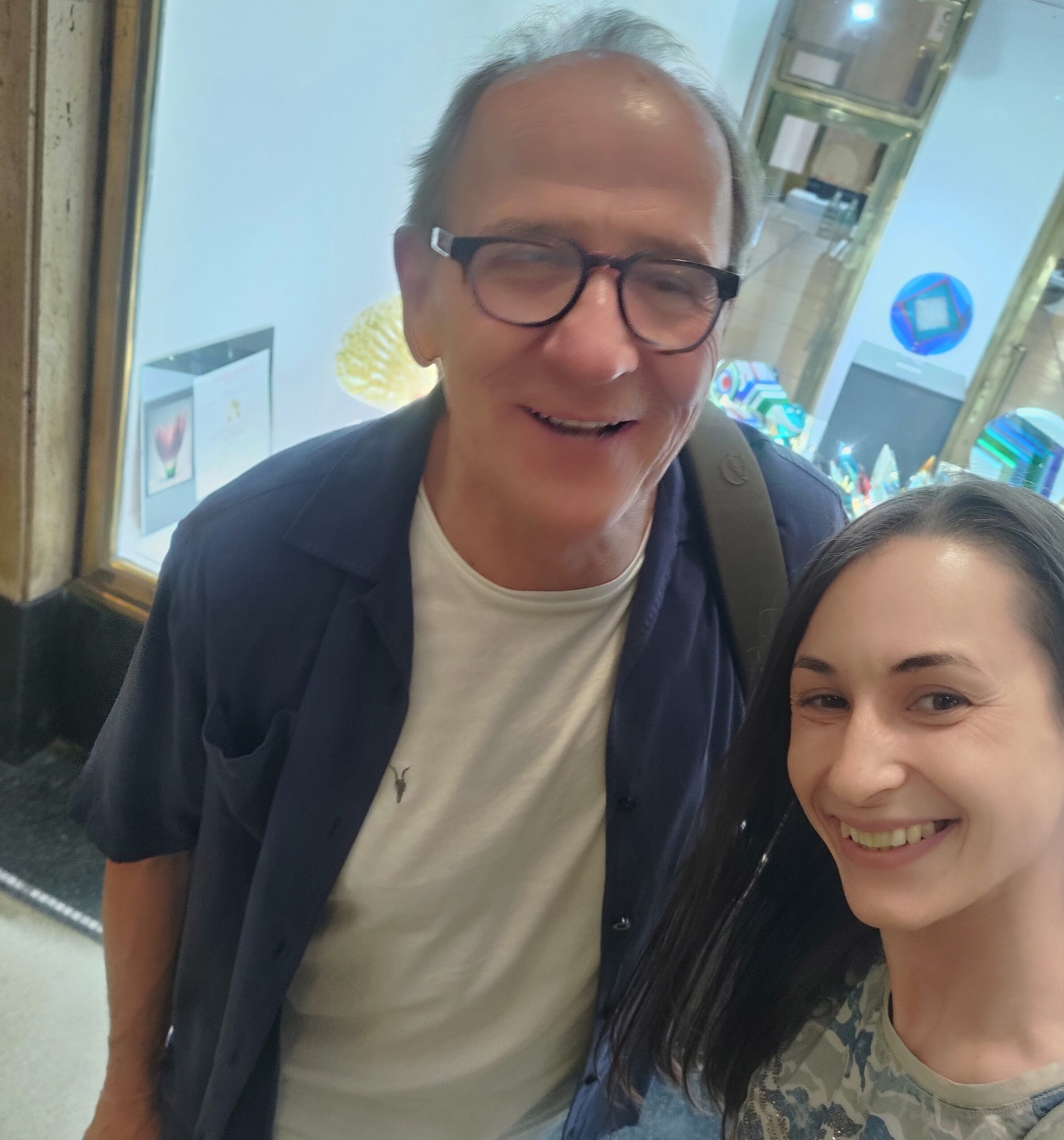 Wilfried Grootens s kurátorkou Galerie skla